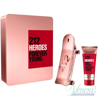 Carolina Herrera 212 Heroes For Her Комплект (EDP 80ml + BL 100ml) за Жени Дамски Комплекти