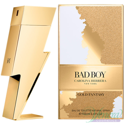 Carolina Herrera Bad Boy Gold Fantasy EDT 100ml за Мъже Мъжки Парфюми