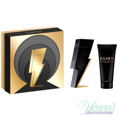 Carolina Herrera Bad Boy Комплект (EDT 50ml + SG 100ml) за Мъже Мъжки комплекти