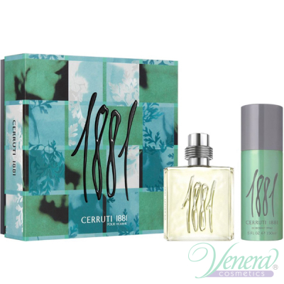 Cerruti 1881 Pour Homme Комплект (EDT 100ml + Deo Spray 150ml) за Мъже Мъжки Комплекти