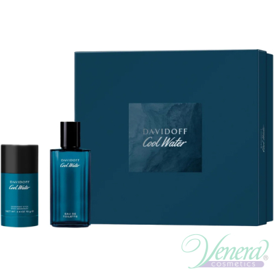 Davidoff Cool Water Комплект (EDT 75ml + Deo Stick 75ml) за Мъже Мъжки Комплекти