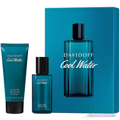 Davidoff Cool Water Комплект (EDT 40ml + SG 75ml) за Мъже За Мъже