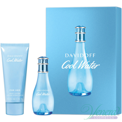 Davidoff Cool Water Комплект (EDT 30ml + BL 75ml) за Жени Дамски Комплекти