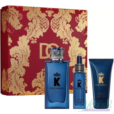 Dolce&Gabbana K by Dolce&Gabbana Eau de Parfum Комплект (EDP 100ml + Beard Oil 25ml + SG 50ml) за Мъже Мъжки Комплекти