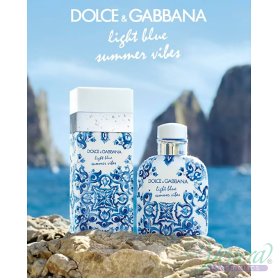 Dolce&Gabbana Light Blue Summer Vibes Pour Homme EDT 125ml за Мъже БЕЗ ОПАКОВКА Мъжки Парфюми без опаковка