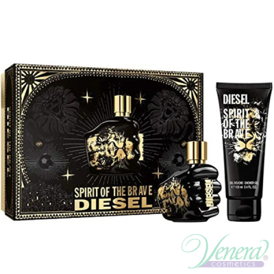 Diesel Spirit Of The Brave Комплект (EDT 50ml + SG 100ml) за Мъже Мъжки Комплекти