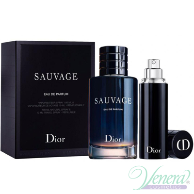 Dior Sauvage Eau de Parfum Set (EDP 100ml + EDP 10ml) за Мъже Мъжки Комплекти