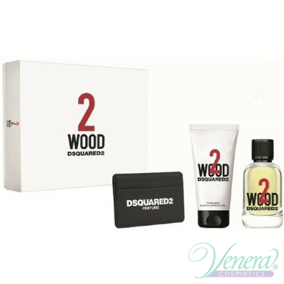 Dsquared2 2 Wood Комплект (EDT 100ml + SG 100ml + Card Holder) за Мъже и Жени Унисекс Комплекти