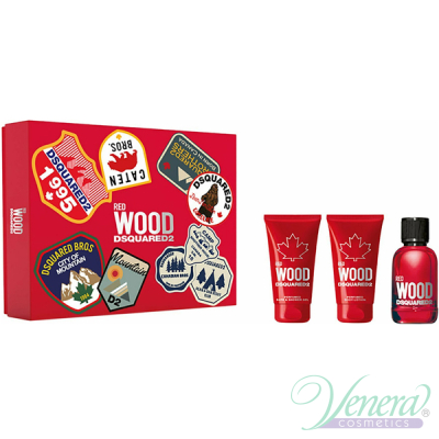 Dsquared2 Red Wood Комплект (EDT 50ml + BL 50ml + SG 50ml) за Жени Дамски Комплекти