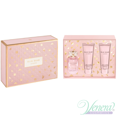 Elie Saab Le Parfum Rose Couture Комплект (EDT 50ml + BL 75ml + BL 75ml) за Жени Дамски Комплекти