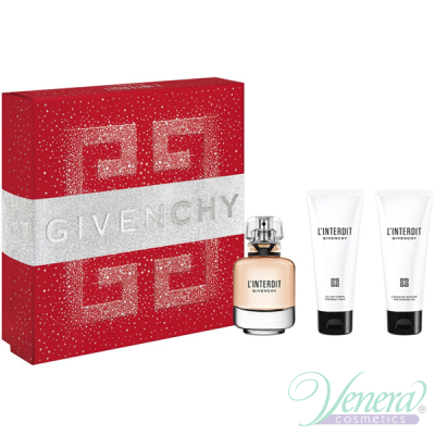 Givenchy L'Interdit Комплект (EDP 50ml + BL 75ml + Body Oil 75ml) за Жени Дамски Комплекти
