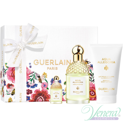 Guerlain Aqua Allegoria Nerolia Vetiver Комплект (EDT 75ml + EDT 7.5ml + BL 75ml) за Мъже и Жени Унисекс Комплекти