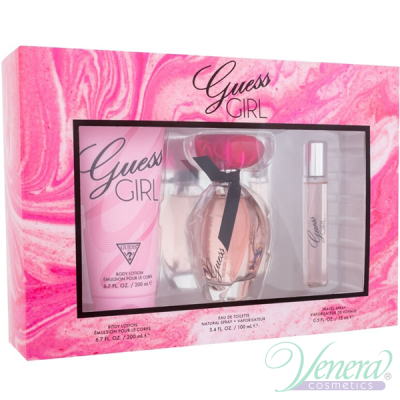 Guess Girl Комплект (EDT 100ml + BL 200ml + EDT 15ml) за Жени Дамски Комплекти