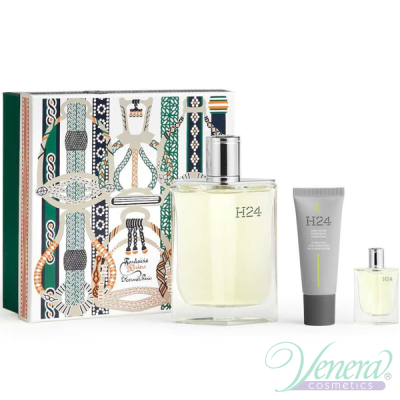 Hermes H24 Комплект (EDT 100ml + Face Moisturiser 20ml + EDT 5ml) за Мъже Мъжки Комплекти