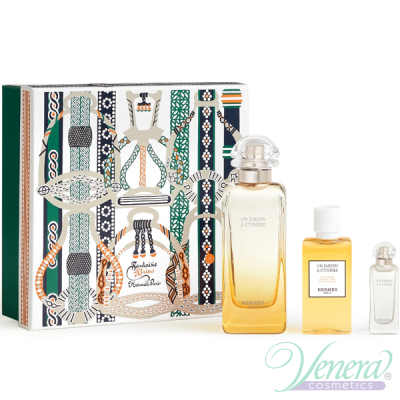Hermes Un Jardin a Cythere Комплект (EDT 100ml + EDT 7.5ml + SG 40ml) за Мъже и Жени Мъжки и Дамски Комплекти