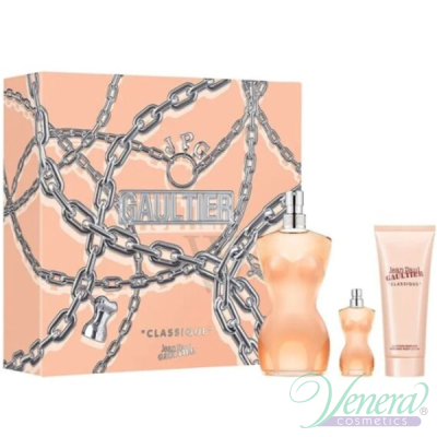 Jean Paul Gaultier Classique Комплект (EDT 100ml + EDT 6ml + BL 75ml) за Жени Дамски Комплекти