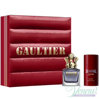 Jean Paul Gaultier Scandal Pour Homme Комплект (EDT 50ml + Deo Stick 75ml) за Мъже Мъжки Комплекти