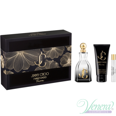 Jimmy Choo I Want Choo Forever Комплект (EDP 100ml + EDP 7.5ml + BL 100ml) за Жени Дамски Комплекти