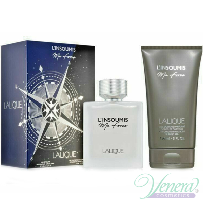 Lalique L'Insoumis Ma Force Комплект (EDT 100ml + SG 150ml) за Мъже Мъжки Комплекти