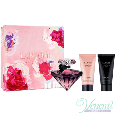 Lancome La Nuit Tresor Комплект (EDP 350ml + BL 50ml + SG 50ml) за Жени Дамски Комплекти