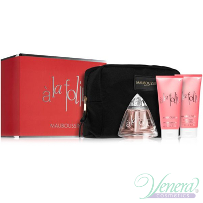 Mauboussin a la Folie Комплект (EDP 100ml + BL 100ml + SG 100ml + Bag) за Жени Дамски Комплекти