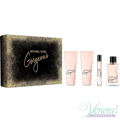 Michael Kors Gorgeous! Комплект (EDP 100ml + EDP 10ml + BL 100ml +SG 100ml) за Жени Дамски Комплекти