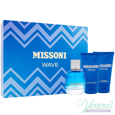 Missoni Missoni Wave Комплект (EDP 50ml + After Shave Balm 50ml + SG 50ml) за Мъже Мъжки Комплекти