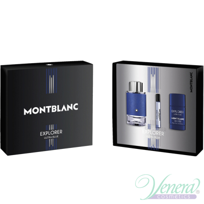 Montblanc Explorer Ultra Blue Комплект (EDP 100ml + Deo Stick 75ml + EDP 7.5ml) за Мъже Мъжки Комплекти