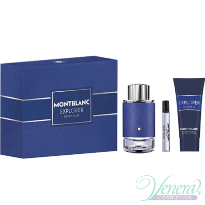 Montblanc Explorer Ultra Blue Комплект (EDP 100ml + SG 100ml + EDP 7.5ml) за Мъже Мъжки Комплекти