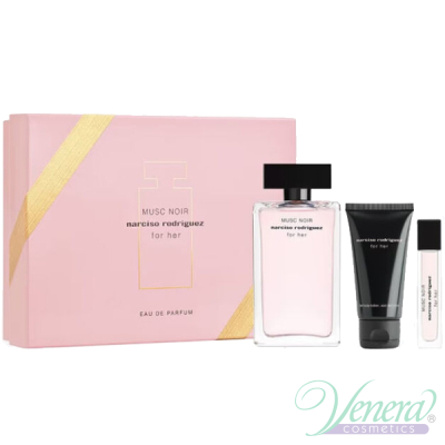 Narciso Rodriguez Musc Noir for Her Комплект (EDP 100ml + EDP 10ml + BL 50ml) за Жени Дамски Комплекти