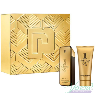 Paco Rabanne 1 Million Комплект (EDT 100ml + Shower Gel 100ml) за Мъже Мъжки Комплекти