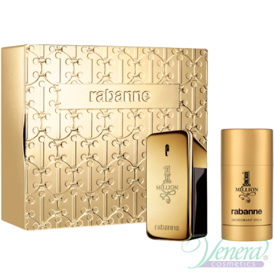 Paco Rabanne 1 Million Комплект (EDT 50ml + Deo Stick 75ml) за Мъже Мъжки Комплекти