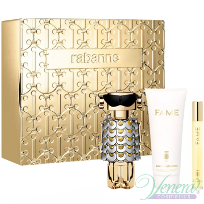 Paco Rabanne Fame Комплект (EDP 80ml + BL 100ml + EDP 10ml) за Жени Дамски Комплекти