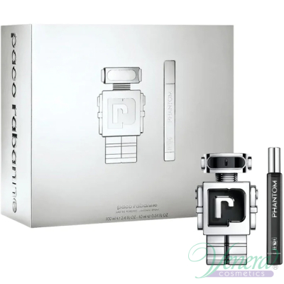 Paco Rabanne Phantom Комплект (EDT 100ml + EDT 10ml) за Мъже Мъжки Комплекти