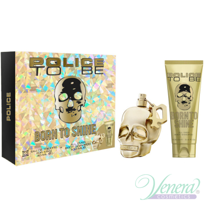 Police To Be Born To Shine Комплект (EDT 40ml + Body Shampoo 100ml) за Мъже Мъжки Комплекти