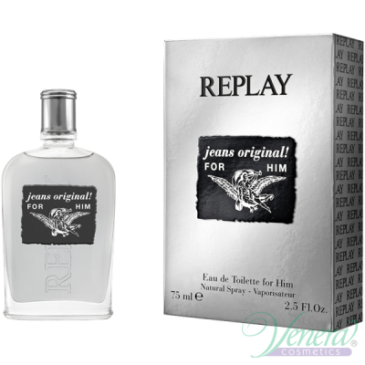 Replay Jeans Original for Him EDT 75ml за Мъже Мъжки Парфюми