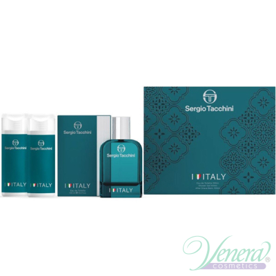 Sergio Tacchini I Love Italy Комплект (EDT 100ml + AS Balm 100ml + SG 100ml) за Мъже Мъжки Комплекти