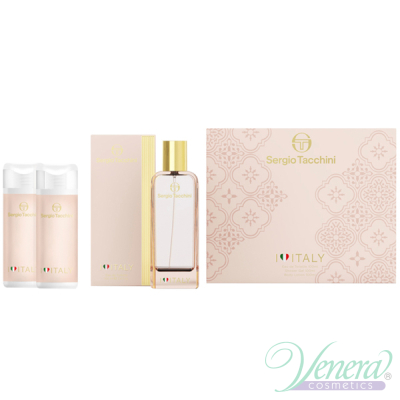 Sergio Tacchini I Love Italy Комплект (EDT 100ml + BL 100ml + SG 100ml) за Жени Дамски Комплекти