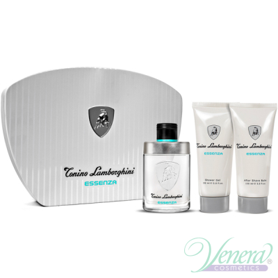 Tonino Lamborghini Essenza Комплект (EDT 125ml + ASB 150ml + SG 150ml) за Мъже Мъжки Комплекти