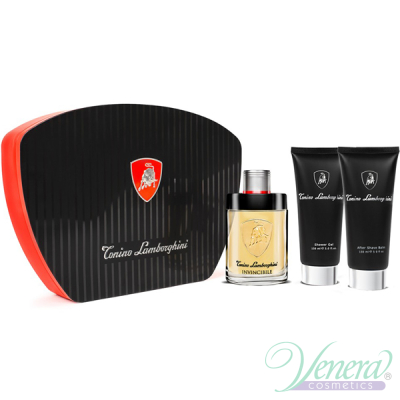Tonino Lamborghini Invincibile Комплект (EDT 125ml + ASB 150ml + SG 150ml) за Мъже Мъжки Комплекти
