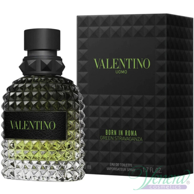 Valentino Uomo Born in Roma Green Stravaganza EDT 50ml за Мъже Мъжки Парфюми