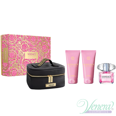 Versace Bright Crystal Комплект (EDT 90ml + BL 100ml + SG 100ml + Bag) за Жени Дамски Комплекти