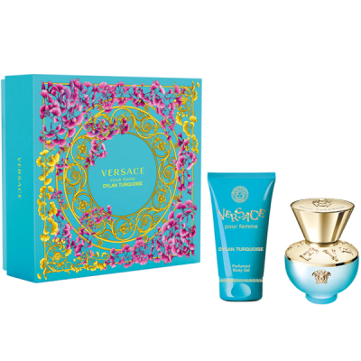 Versace Pour Femme Dylan Turquoise Комплект (EDT 30ml + BL 50ml) за Жени Дамски Комплекти