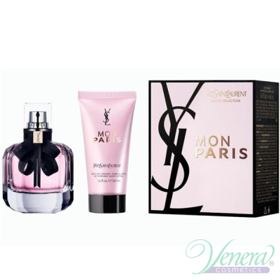 YSL Mon Paris Комплект (EDP 50ml + BL 50ml) за ...