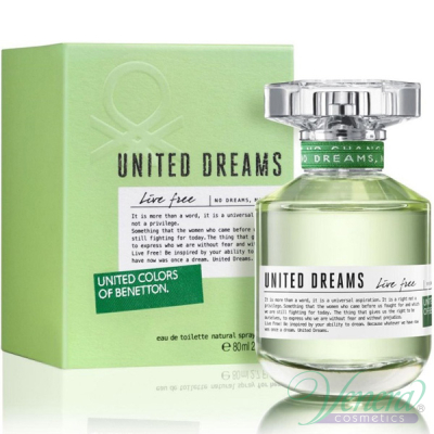 Benetton United Dreams Live Free EDT 50ml за Жени Дамски Парфюми
