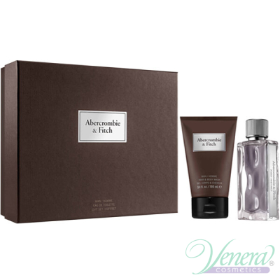 Abercrombie & Fitch First Instinct Set (EDT 50ml + Hair & Body Wash 100ml) за Мъже Мъжки комплекти