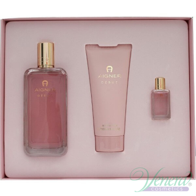 Aigner Debut Комплект (EDP 100ml + EDT 8ml + Body Lotion 100ml) за Жени Дамски комплекти