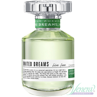 Benetton United Dreams Live Free EDT 80ml за Жени БЕЗ ОПАКОВКА Дамски Парфюми без опаковка