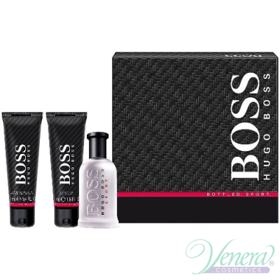 Boss Bottled Sport Комплект (EDT 50ml + AS Balm 50ml + SG 50ml) за Мъже За Мъже