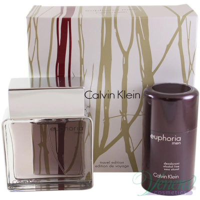 Calvin Klein Euphoria Комплект (EDT 100ml + Deo Stick 75ml) за Мъже Мъжки Комплекти